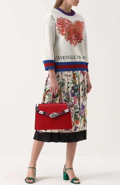Сумка lilith GUCCI красного цвета по цене 270500 руб., арт. 453750/CVLRN, фото 2 Сумка lilith GUCCI, арт. 453750/CVLRN, фото 2
