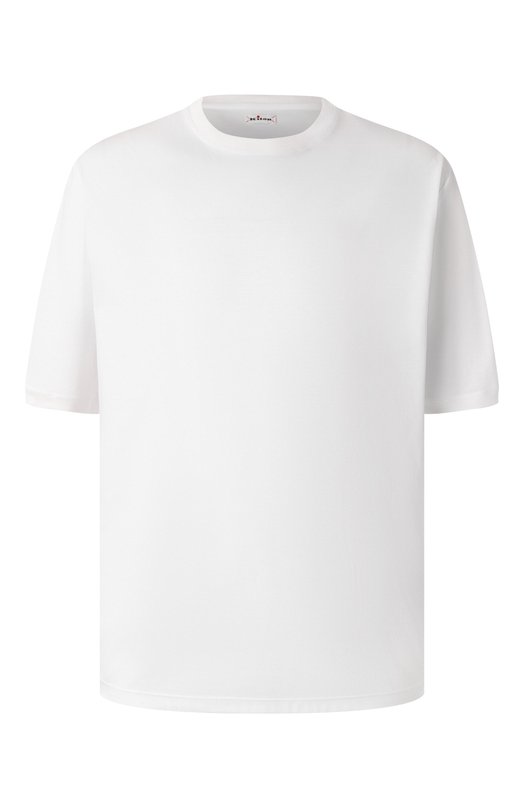 Хлопковая футболка Kiton UMC029K06R4912_5XL-8XL Белый UMC029K06R4912_5XL-8XL