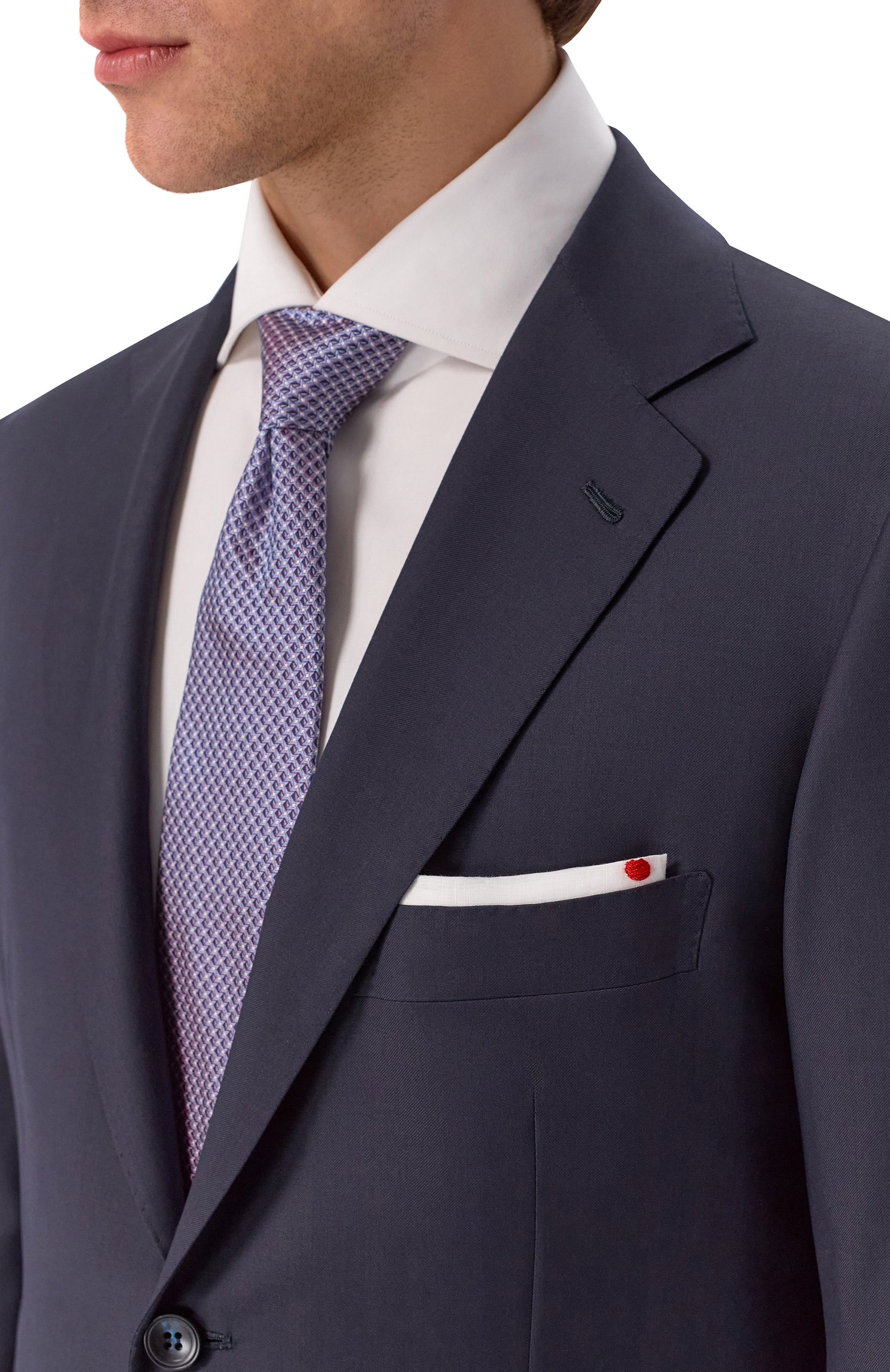 Шерстяной костюм KITON темно-синего цвета по цене 931000 руб., арт. UA81K01270_001, фото 6 Шерстяной костюм KITON, арт. UA81K01270_001, фото 6