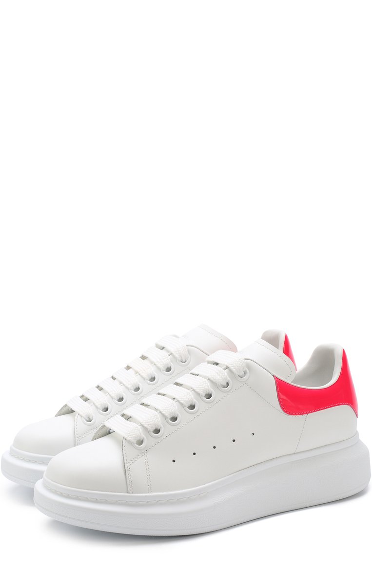 Кожаные кеды на массивной подошве ALEXANDER MCQUEEN, арт. 462214/WHQYC, фото 1