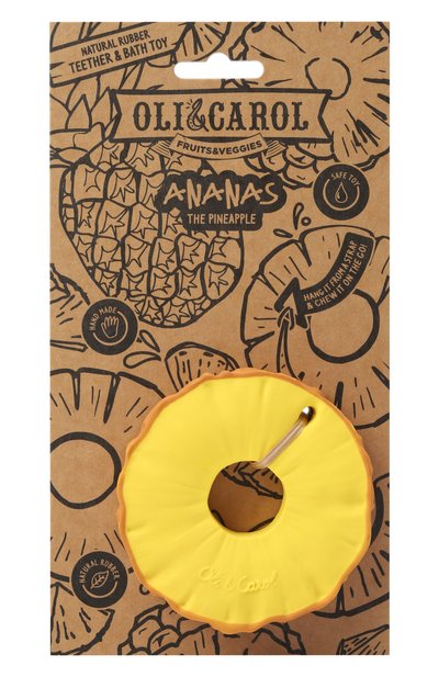 Игрушка-прорезыватель для зубов ananas the pineapple OLI&CAROL, арт. L-PINEAPPLE-UNIT