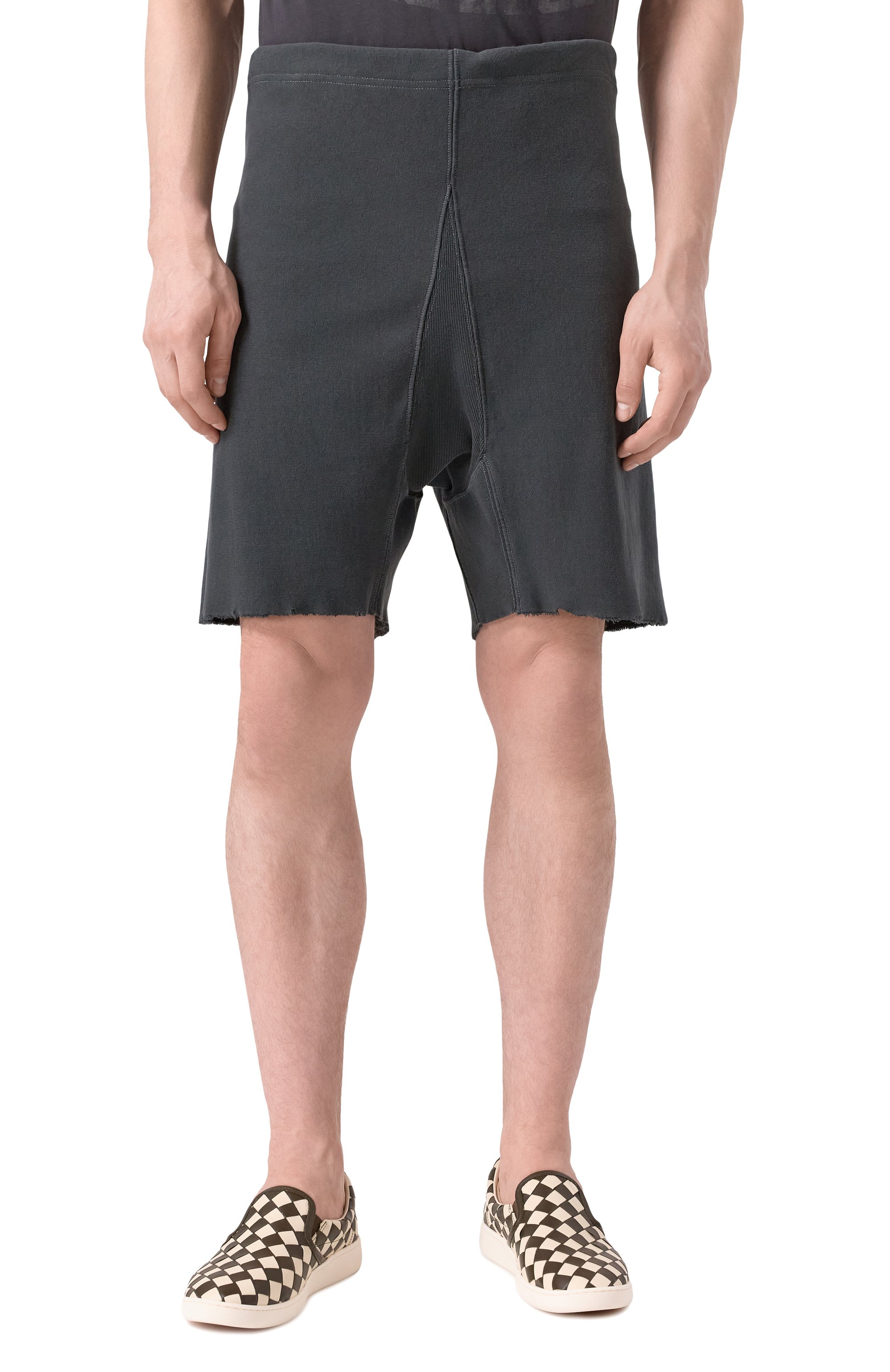 Хлопковые шорты MAISON MARGIELA темно-серого цвета по цене 75950 руб., арт. S50MU0085/M25019, фото 3 Хлопковые шорты MAISON MARGIELA, арт. S50MU0085/M25019, фото 3