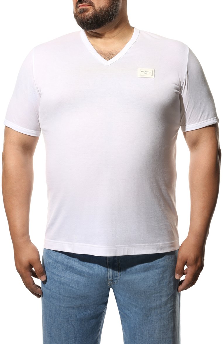 Хлопковая футболка DOLCE & GABBANA, арт. G8I03T/FU7EQ, фото 3