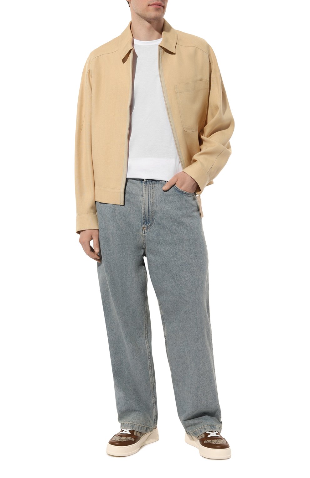 Кожаные кеды chunky b GUCCI, арт. 669582/UPGA0, фото 2