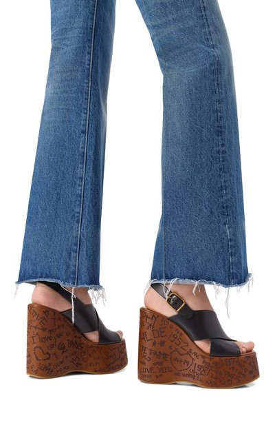 Кожаные босоножки maxime CHLOÉ, арт. CHC24A02YLU, фото 3