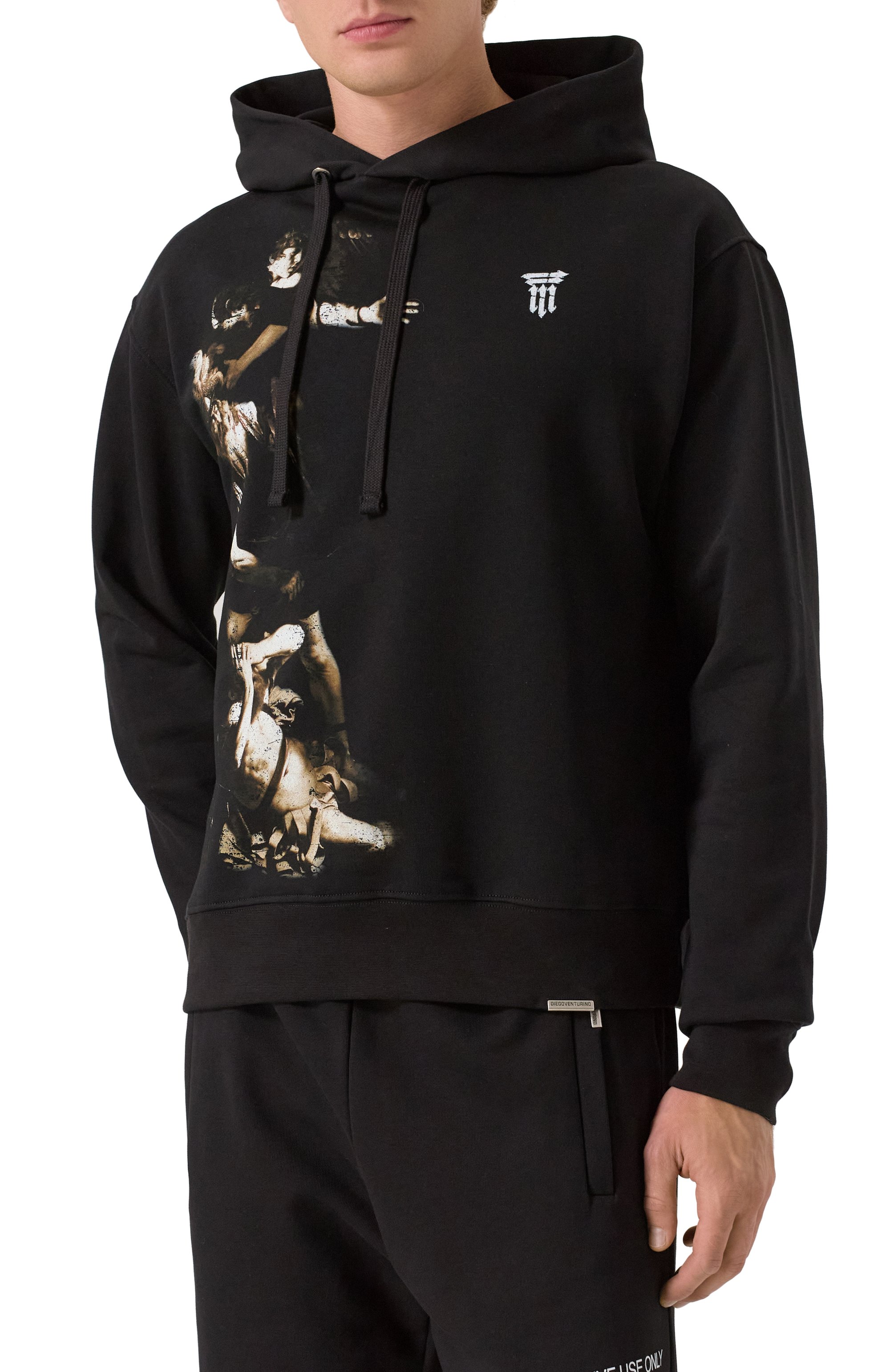 Хлопковое худи DIEGO VENTURINO, арт. DVFLHDVC, фото 3