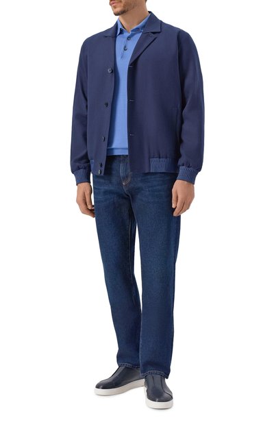 Мужская хлопковое поло KITON, арт. UMKXX35_001
