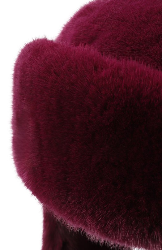 Меховая шапка-ушанка Френки из норки FurLand 0217500110339600000 Розовый  0217500110339600000 Фото 3