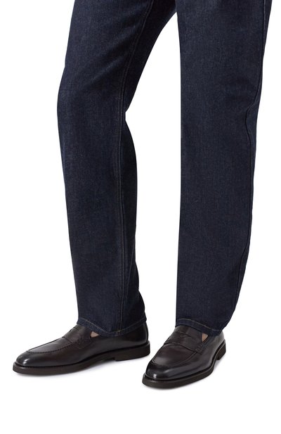 Кожаные пенни-лоферы DOUCAL'S, арт. DU3294SAL0UF188T, фото 3