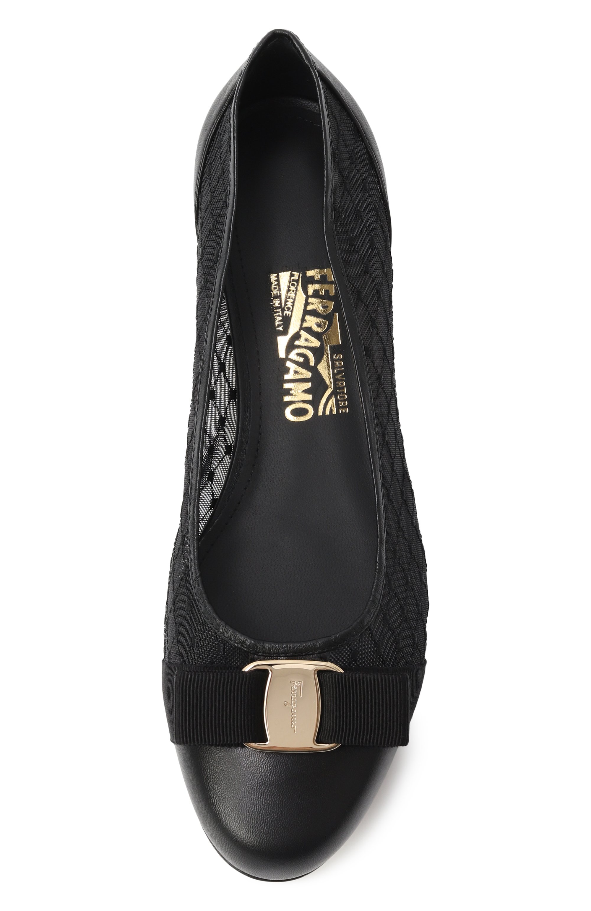 Комбинированные балетки vara FERRAGAMO, арт. 01J563/779578, фото 6