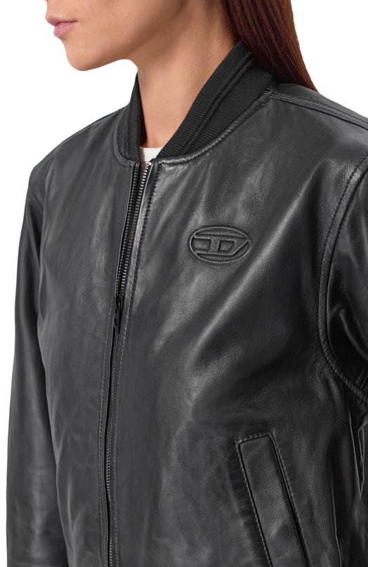 Кожаный бомбер Diesel A20113/0PFAH Чёрный  A20113/0PFAH Фото 5