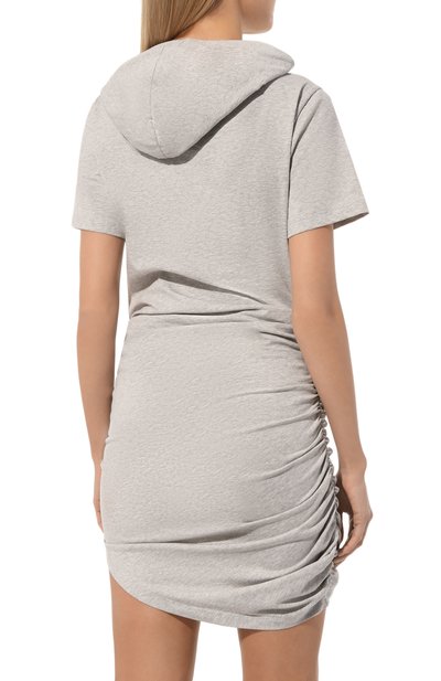 Хлопковое платье GIUSEPPE DI MORABITO серого цвета по цене 35150 руб., арт. 02PSDR356 02295, фото 4 Хлопковое платье GIUSEPPE DI MORABITO, арт. 02PSDR356 02295, фото 4