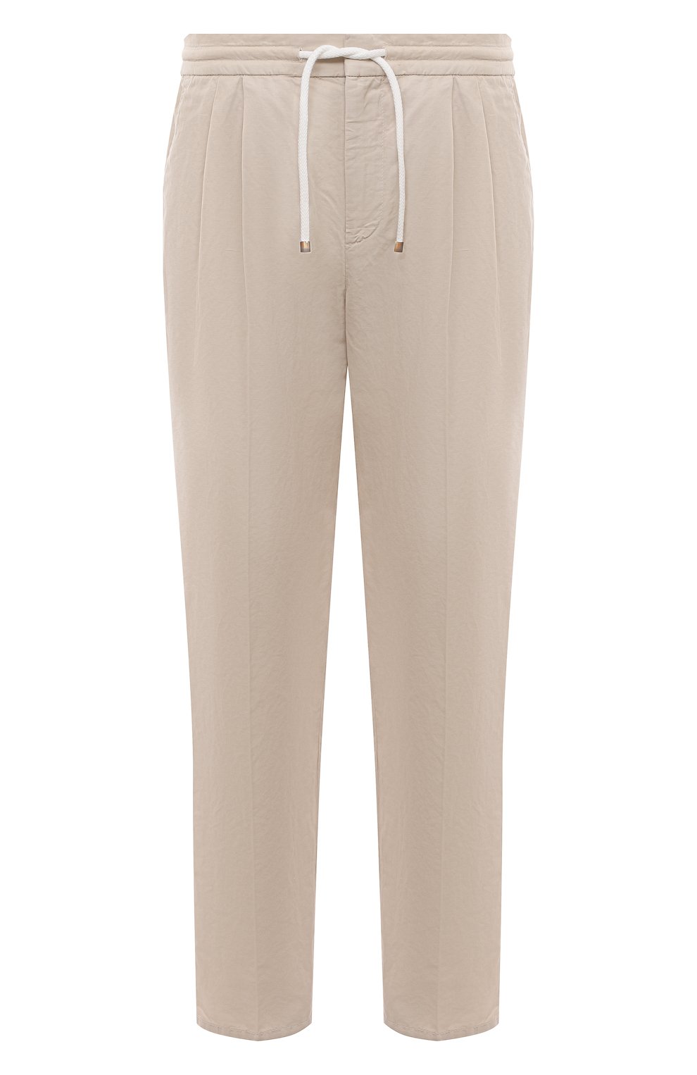 Брюки изо льна и хлопка BRUNELLO CUCINELLI, арт. M291DE1710, фото 1