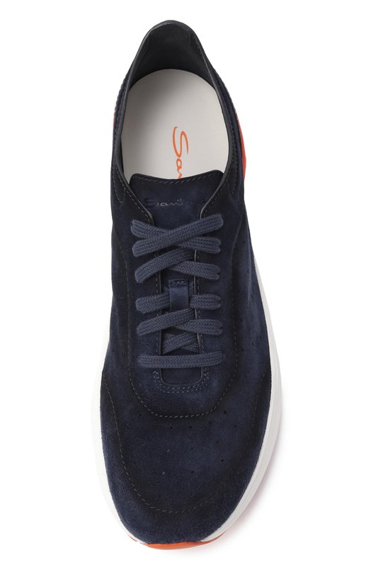 Замшевые кроссовки Bounce Santoni MBBG22070BARKS0G Синий  MBBG22070BARKS0G Фото 6