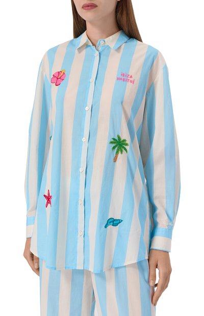 Хлопковая рубашка MC2 SAINT BARTH, арт. STBW BRIGITTE/04188H, фото 3