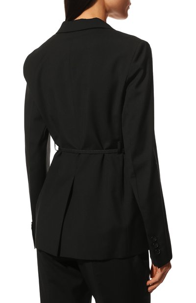 Шерстяной жакет PRADA черного цвета по цене 205000 руб., арт. P575LH-1XMY-F0002-211, фото 4 Шерстяной жакет PRADA, арт. P575LH-1XMY-F0002-211, фото 4