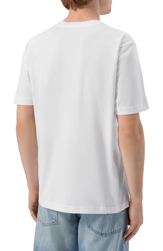 Хлопковая футболка Diesel A21027/0DMBJ Серый  A21027/0DMBJ Фото 4