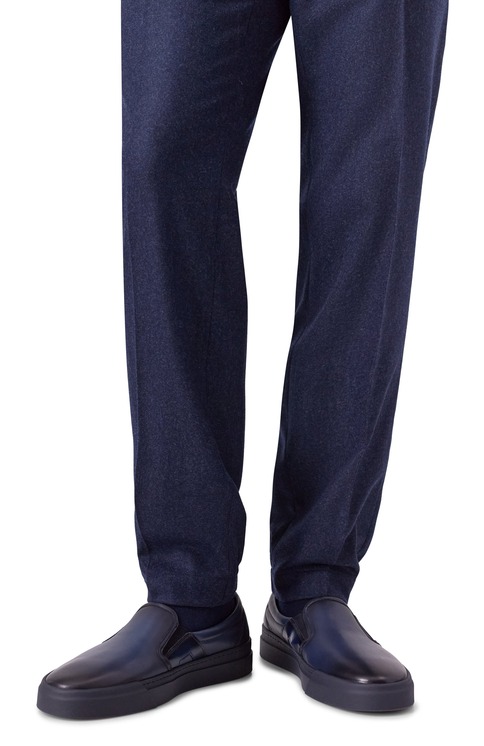 Кожаные слипоны gloria SANTONI, арт. MBGG221250CNTG0N, фото 3