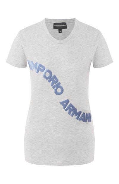 Женская хлопковая футболка EMPORIO ARMANI, арт. 3H2T6F/2JQAZ
