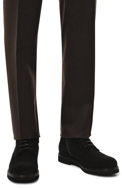 Замшевые ботинки W.GIBBS черного цвета по цене 52750 руб., арт. 2035016/CAM0SCI0 RAIN FUR, фото 3 Замшевые ботинки W.GIBBS, арт. 2035016/CAM0SCI0 RAIN FUR, фото 3