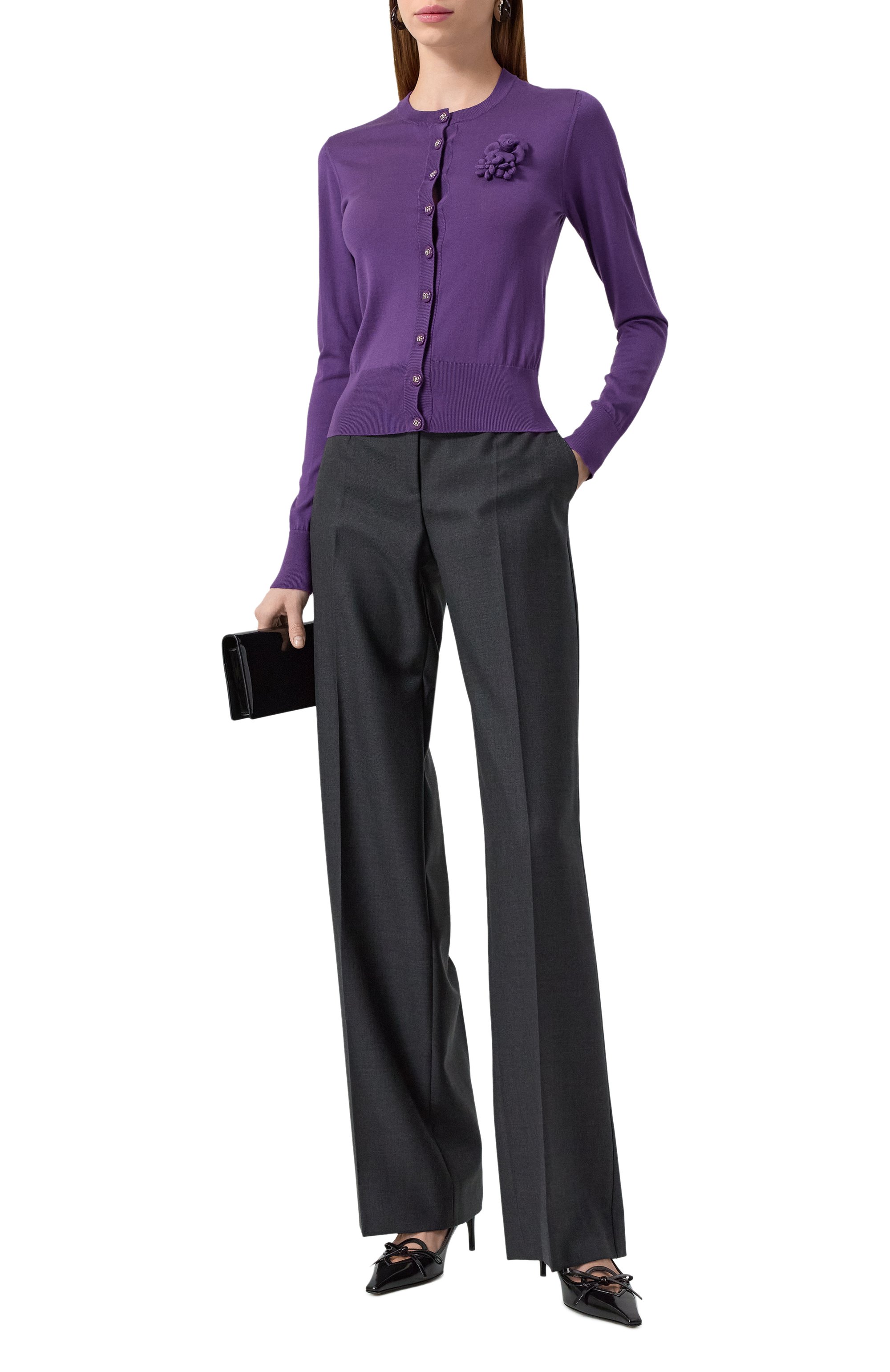 Шелковый кардиган DOLCE & GABBANA, арт. FXV07Z/JBSKY, фото 2