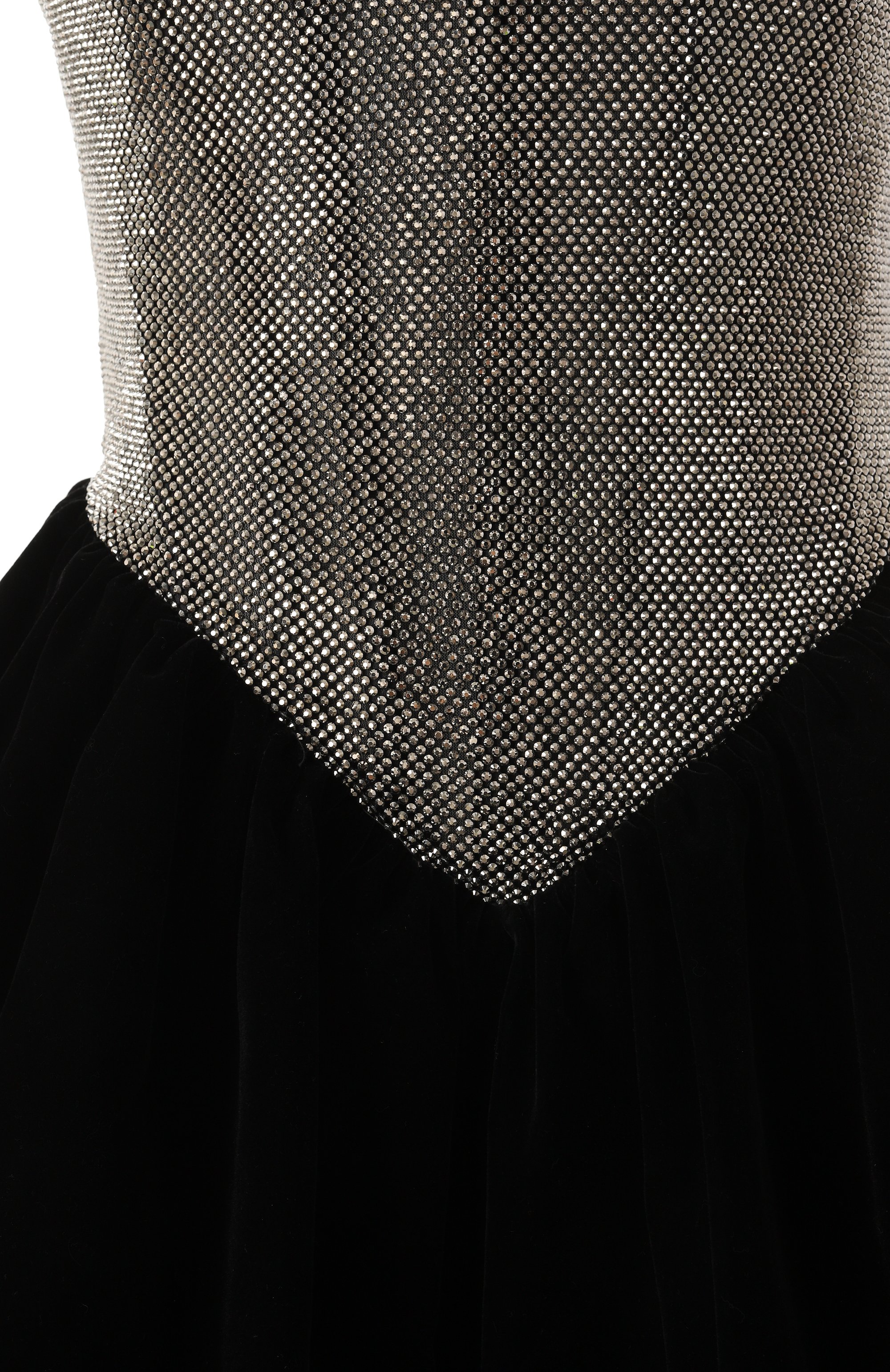 Бархатное платье с отделкой стразами ALINE, арт. AL151020, фото 6