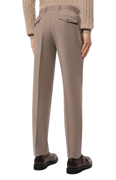Шерстяные брюки L.B.M. 1911 бежевого цвета по цене 39950 руб., арт. 8446/44504, фото 4 Шерстяные брюки L.B.M. 1911, арт. 8446/44504, фото 4