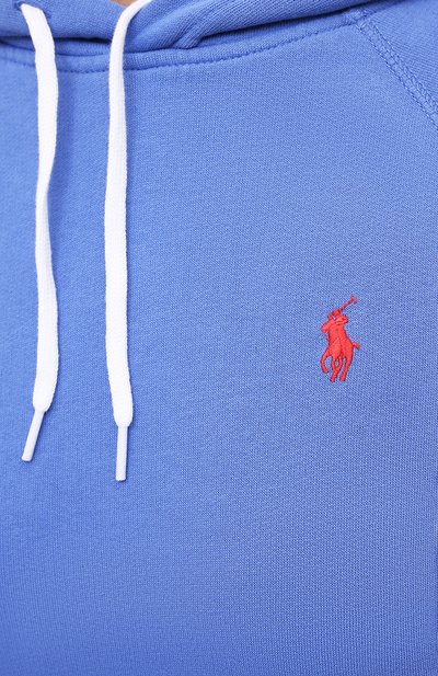 Хлопковое худи POLO RALPH LAUREN темно-синего цвета по цене 19150 руб., арт. 211794394, фото 5 Хлопковое худи POLO RALPH LAUREN, арт. 211794394, фото 5