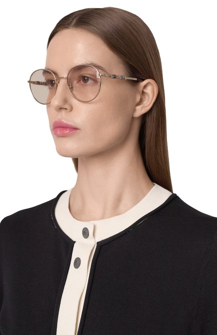 Женские солнцезащитные очки CHANEL розового цвета, арт. 4282-C485M4 | Фото 2 (Нос: Не проставлено; Региональные ограничения белый список (Axapta Mercury): Не проставлено)
