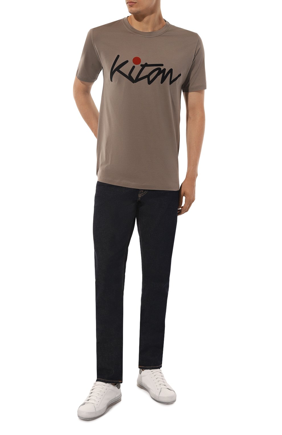 Хлопковая футболка KITON, арт. UMK0482HE23, фото 2