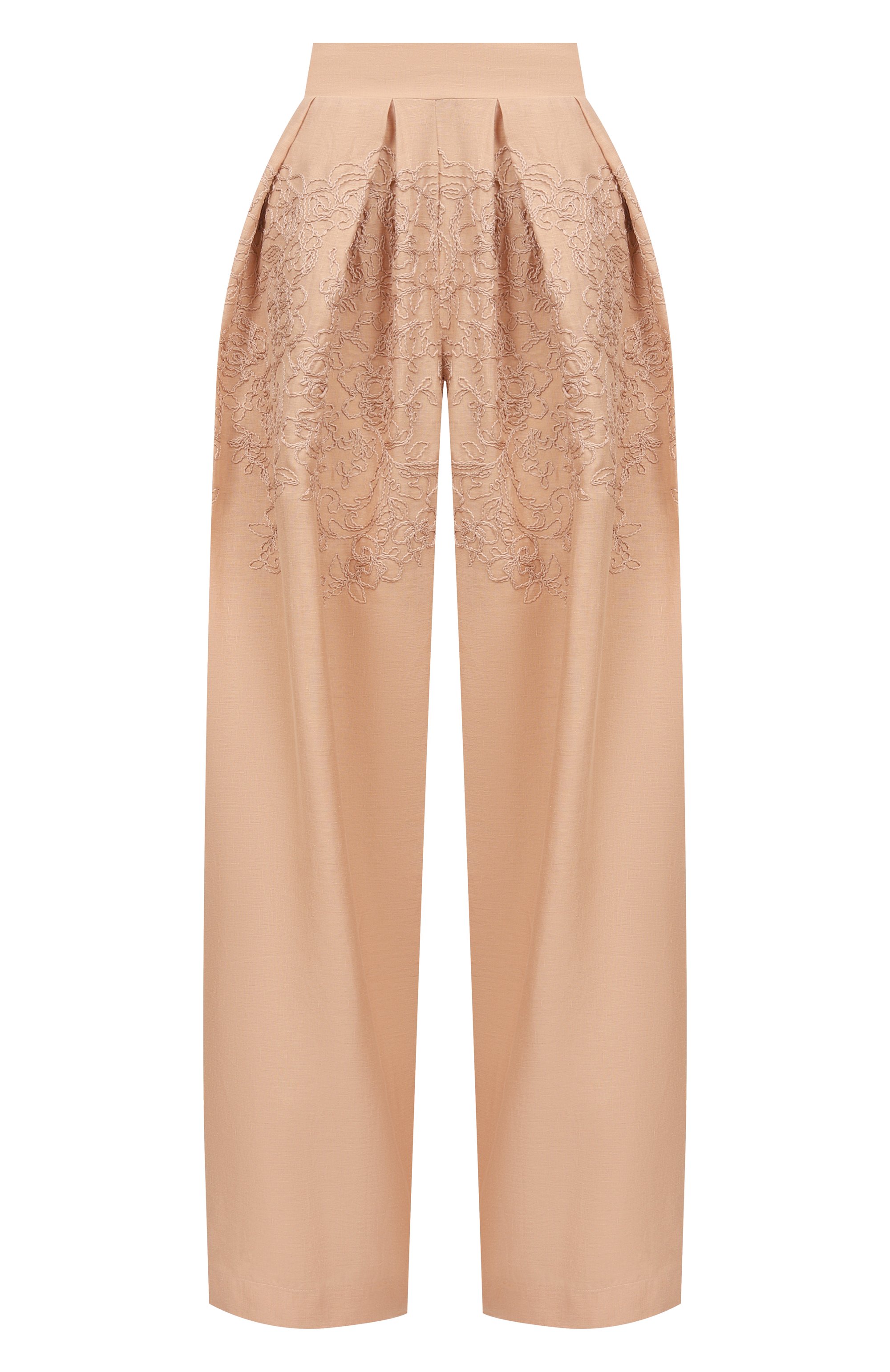 Брюки из хлопка и льна ERMANNO SCERVINO, арт. D464P600NZB, фото 1