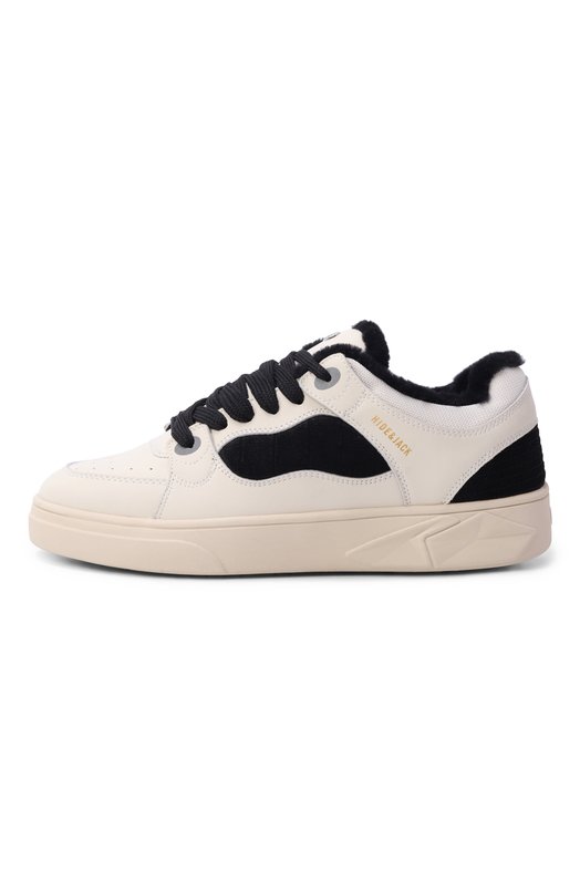 Кожаные кеды Osborn Hide and Jack N0SBLMBLKWHT-MTB Кремовый  N0SBLMBLKWHT-MTB Фото 4