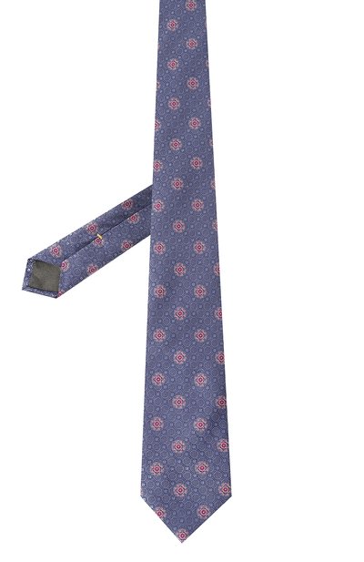 Шелковый галстук CANALI синего цвета по цене 17600 руб., арт. 18/HJ03661, фото 3 Шелковый галстук CANALI, арт. 18/HJ03661, фото 3