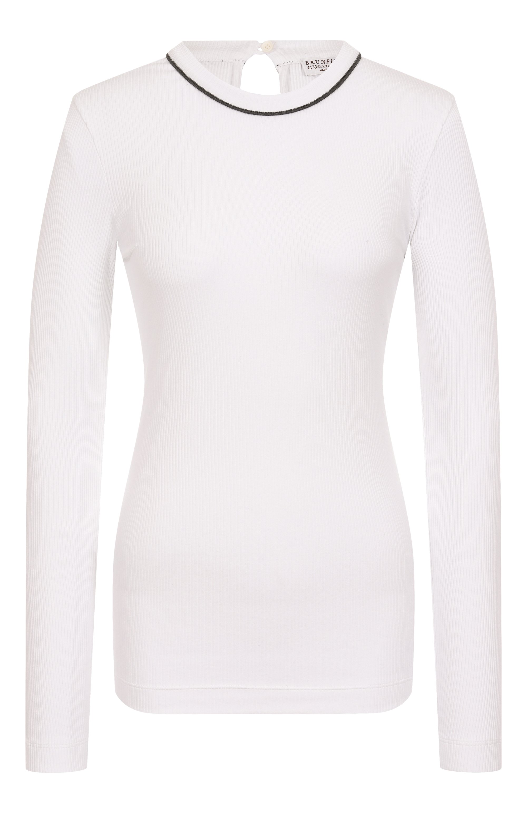 Хлопковый лонгслив BRUNELLO CUCINELLI, арт. MG902FP300, фото 1