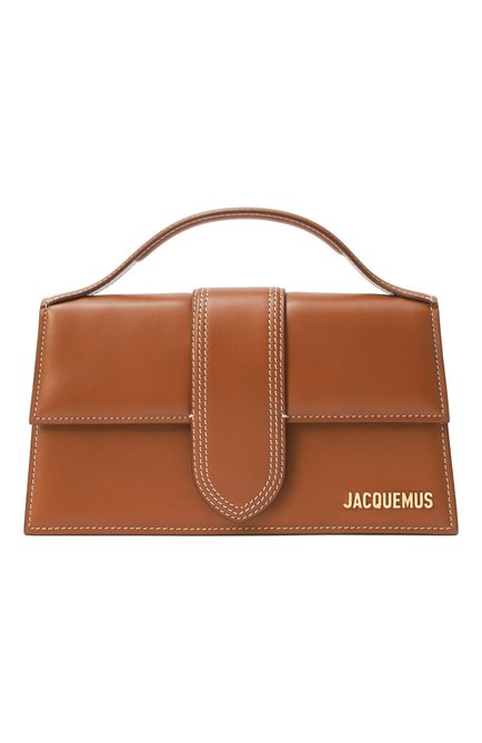 Женская сумка le grand bambino JACQUEMUS светло-коричневого цвета, арт. 22H213BA007 | Фото 1 (Размер: small; Материал: Натуральная кожа; Ремень/цепочка: На ремешке; Материал сплава: Проставлено; Драгоценные камни: Проставлено)