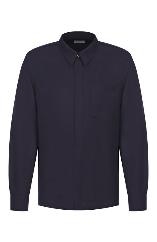 Шерстяная рубашка Dries Van Noten 020708-2310-509 Синий 020708-2310-509