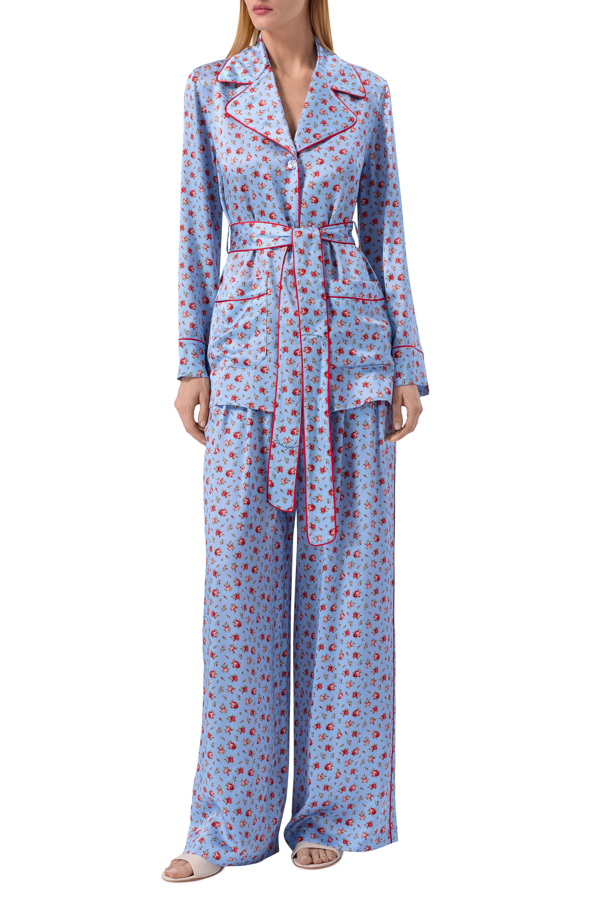 Шелковые брюки DOLCE & GABBANA, арт. FTDIVT/IS10H, фото 2