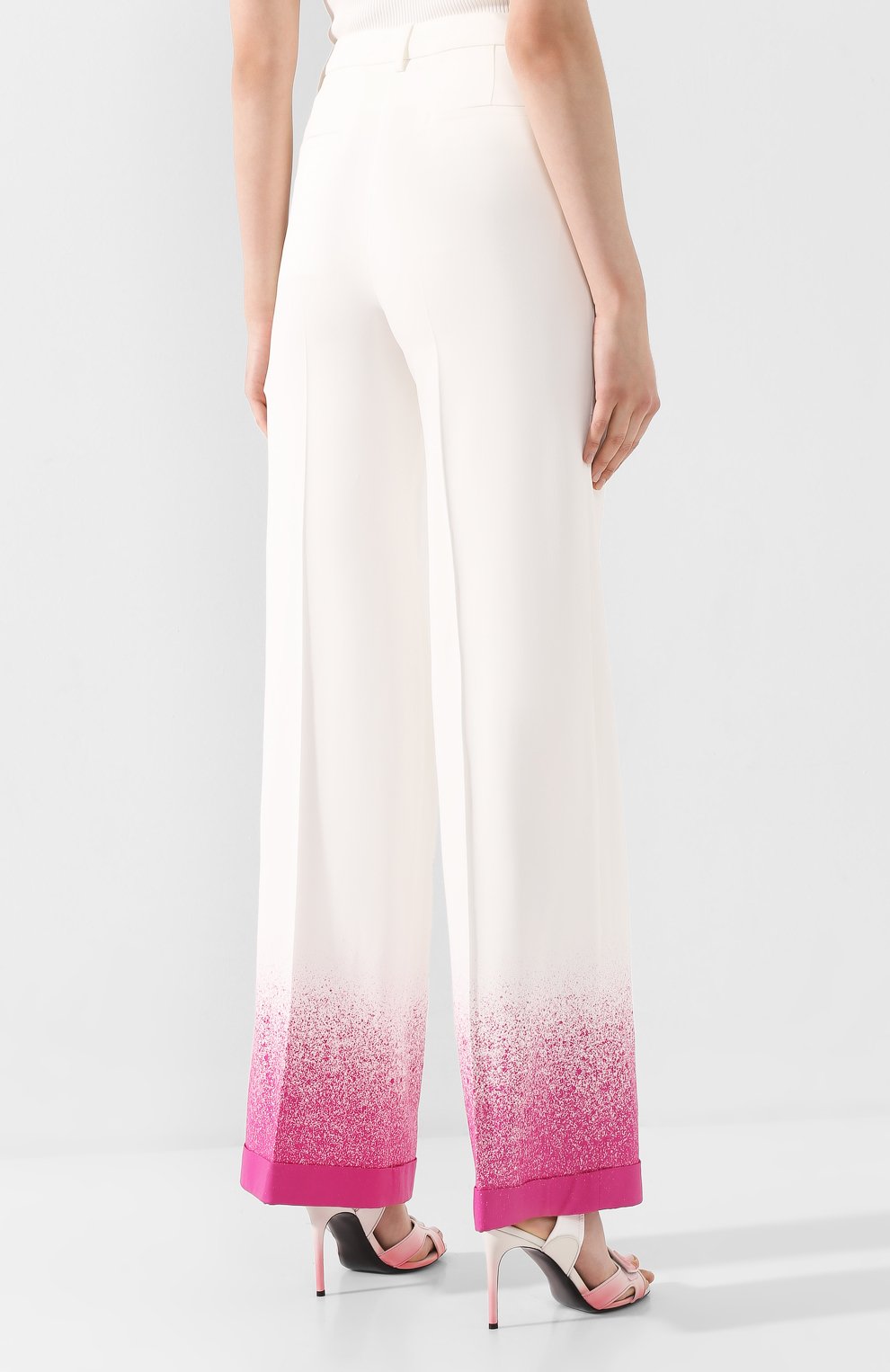 Брюки из вискозы OFF-WHITE белого цвета по цене 129500 руб., арт. 0WCA102R20H210960128, фото 4 Брюки из вискозы OFF-WHITE, арт. 0WCA102R20H210960128, фото 4