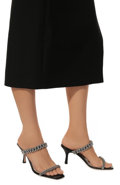 Кожаные мюли lily 75 GEDEBE, арт. LILY 75/NAPPA, фото 3