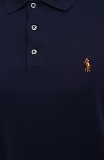 Хлопковое поло с длинными рукавами POLO RALPH LAUREN, арт. 710671785, фото 5