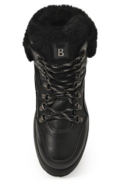 Женские кожаные ботинки antwerp BOGNER черного цвета, арт. 22341203 | Фото 6 (Подошва: Платформа; Драгоценные камни: Проставлено; Материал утеплителя: Натуральный мех; Материал сплава: Проставлено; Женское Кросс-КТ: Зимние ботинки; Материал внешний: Натуральная кожа)