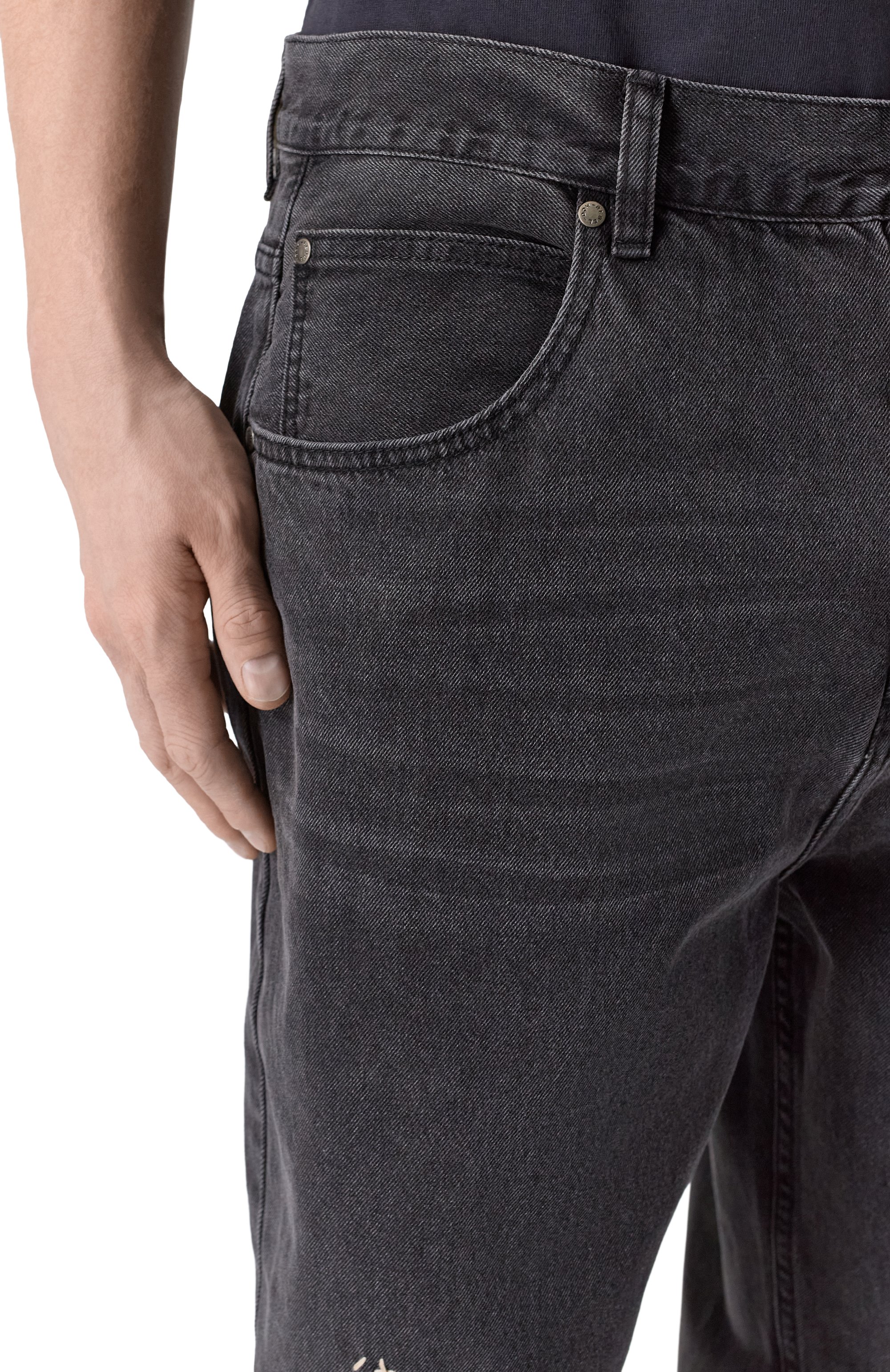 Джинсы DOMREBEL темно-серого цвета по цене 39200 руб., арт. M JERK/B00TCUT JEANS, фото 5 Джинсы DOMREBEL, арт. M JERK/B00TCUT JEANS, фото 5