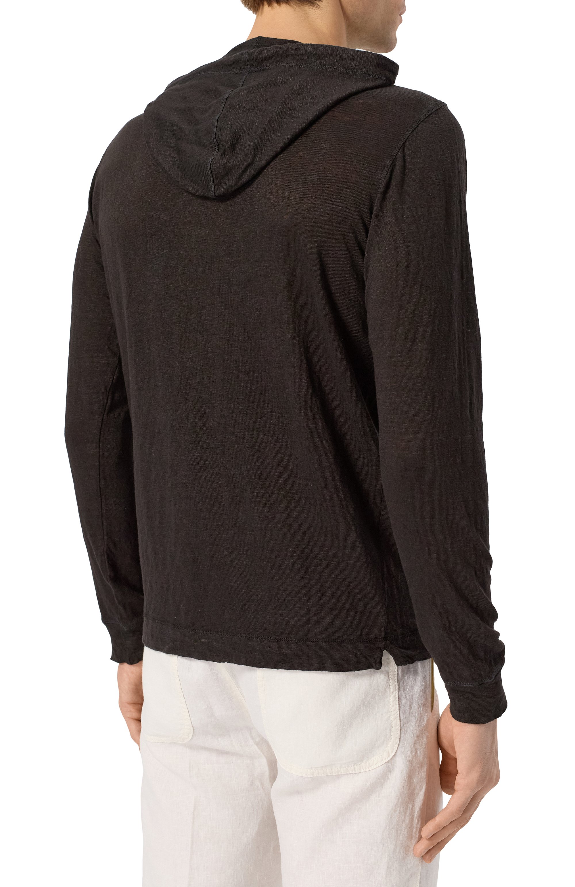 Льняной лонгслив-хенли 120% LINO, арт. 32ALIM7553/E908/S00, фото 4