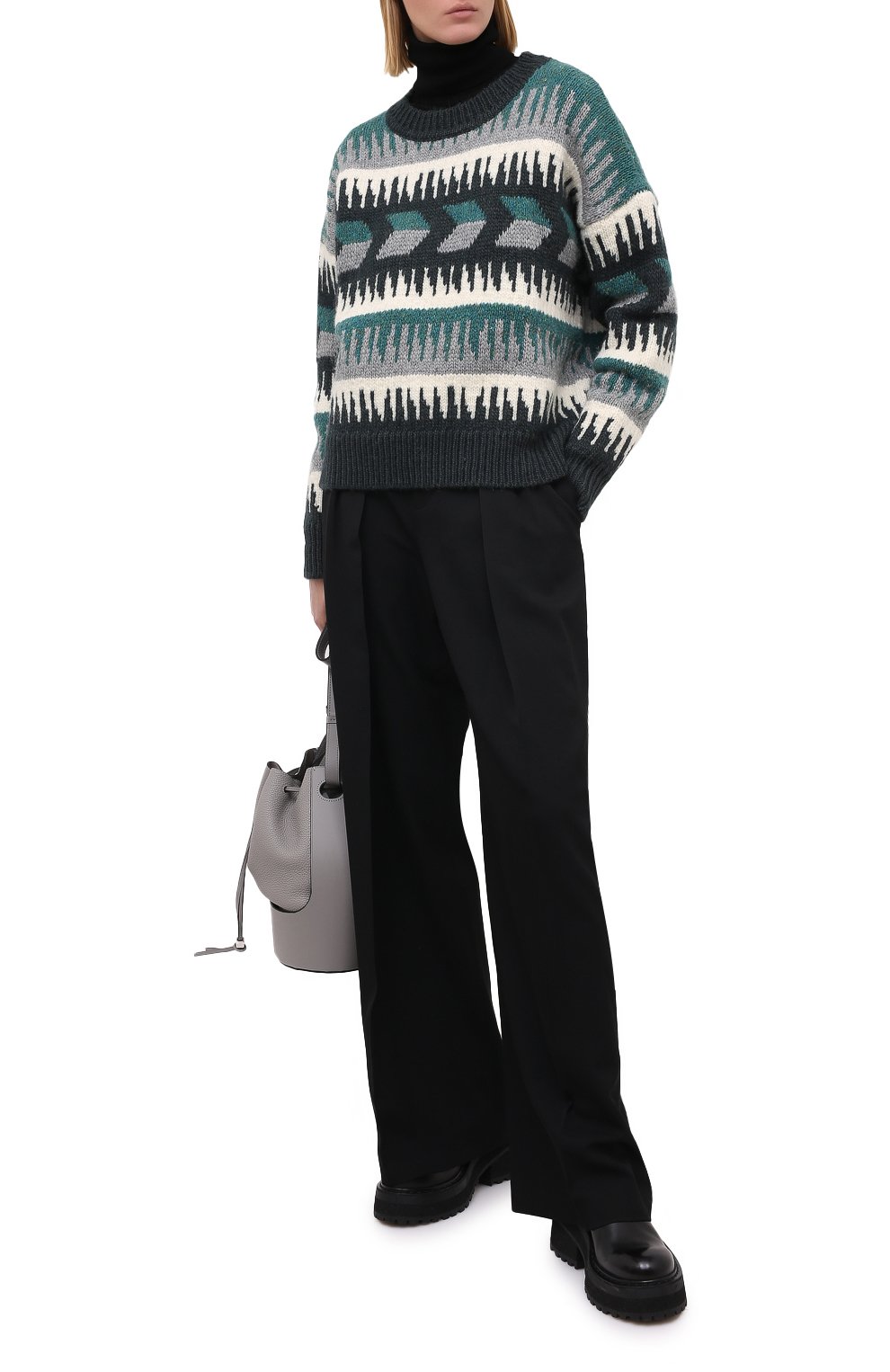 Шерстяной свитер ISABEL MARANT ETOILE, арт. PU1351-20A082E/SIENNA, фото 2