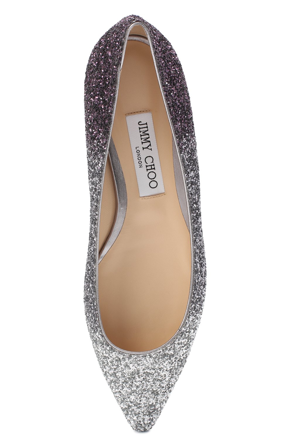 Текстильные балетки JIMMY CHOO, арт. R0MY FLAT/VNB, фото 5