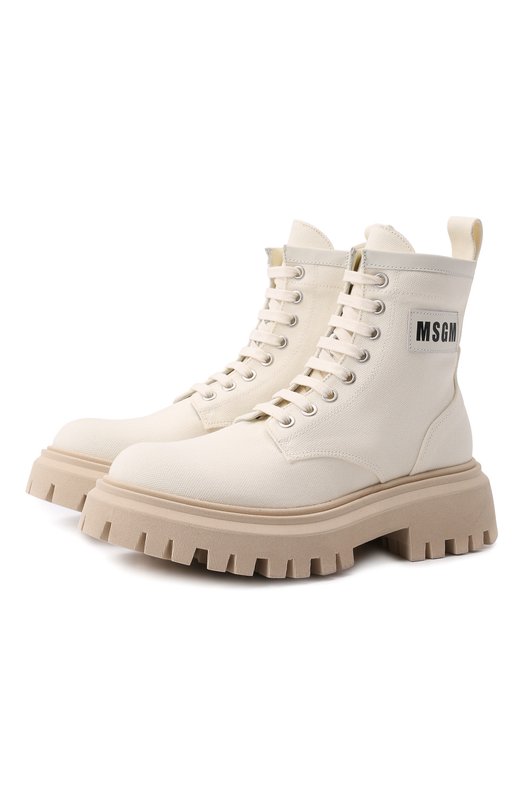

Текстильные ботинки MSGM kids, Белый