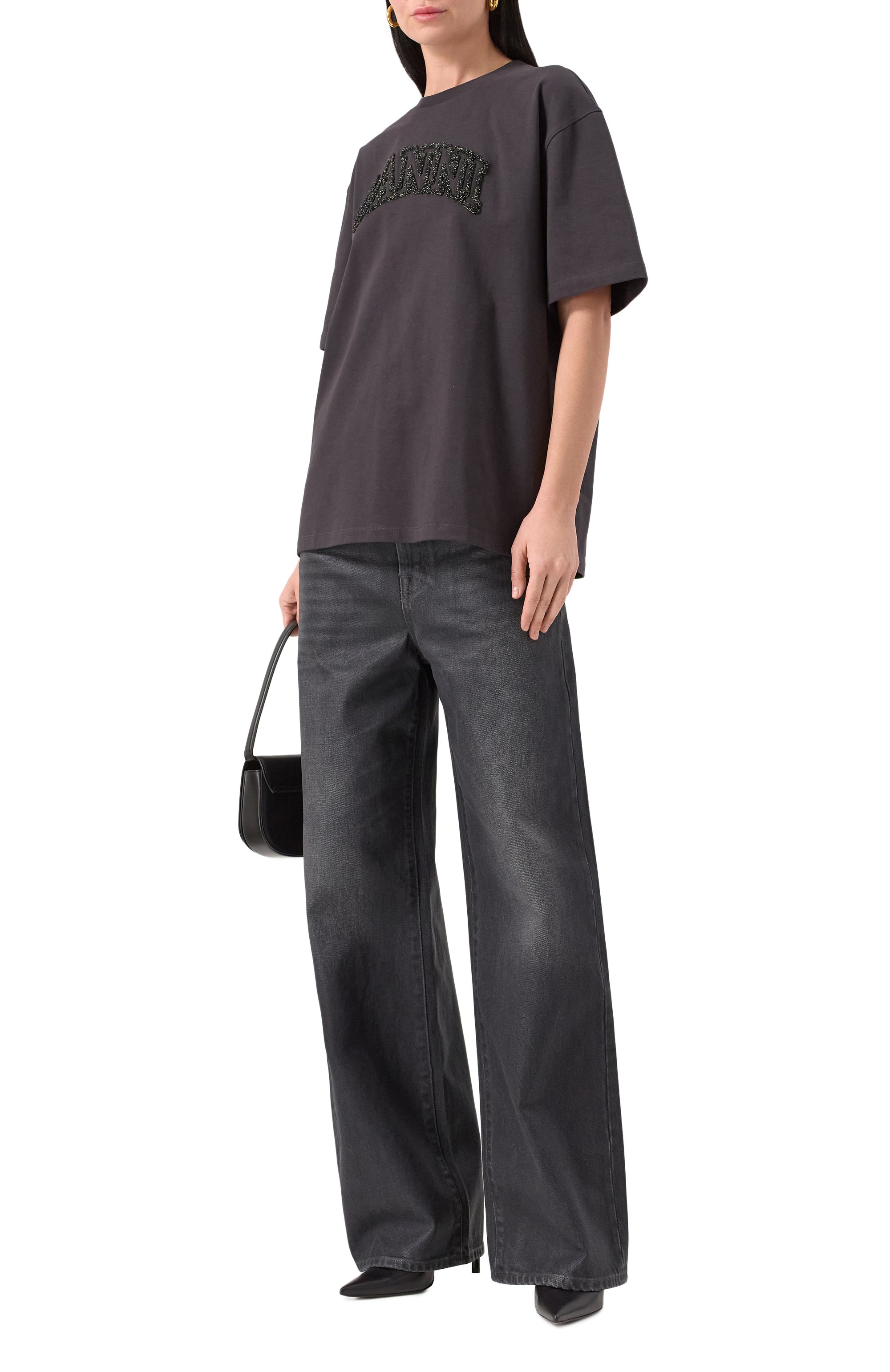 Хлопковая футболка GANNI, арт. T4095, фото 2