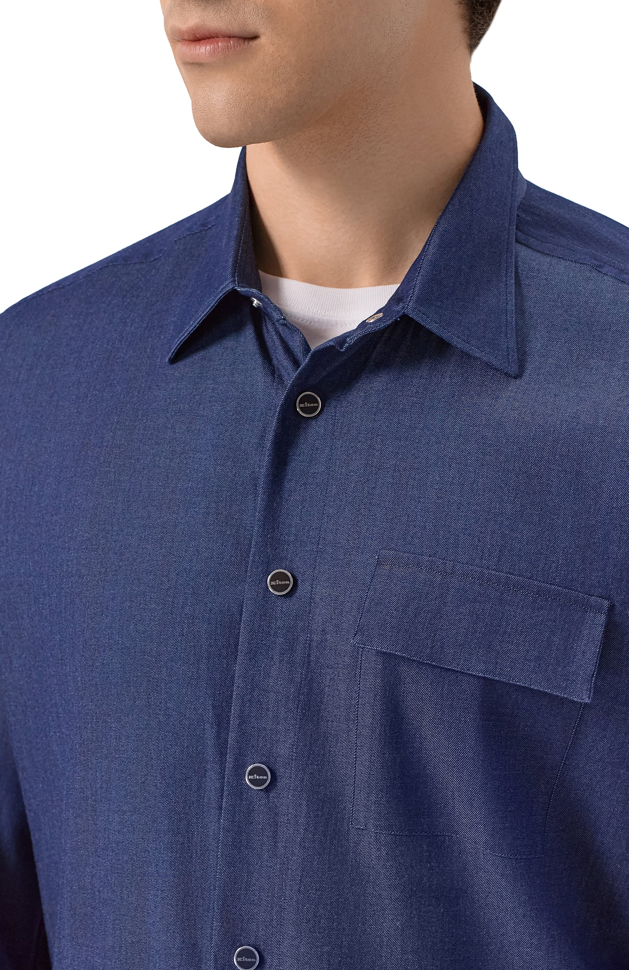 Хлопковая рубашка KITON, арт. UMCBUBAH09696, фото 5