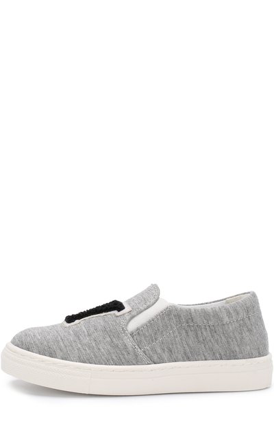 Текстильные слипоны с нашивками JOSHUA`S KIDZ, арт. KCN017 GREY JERSEY NY, фото 2