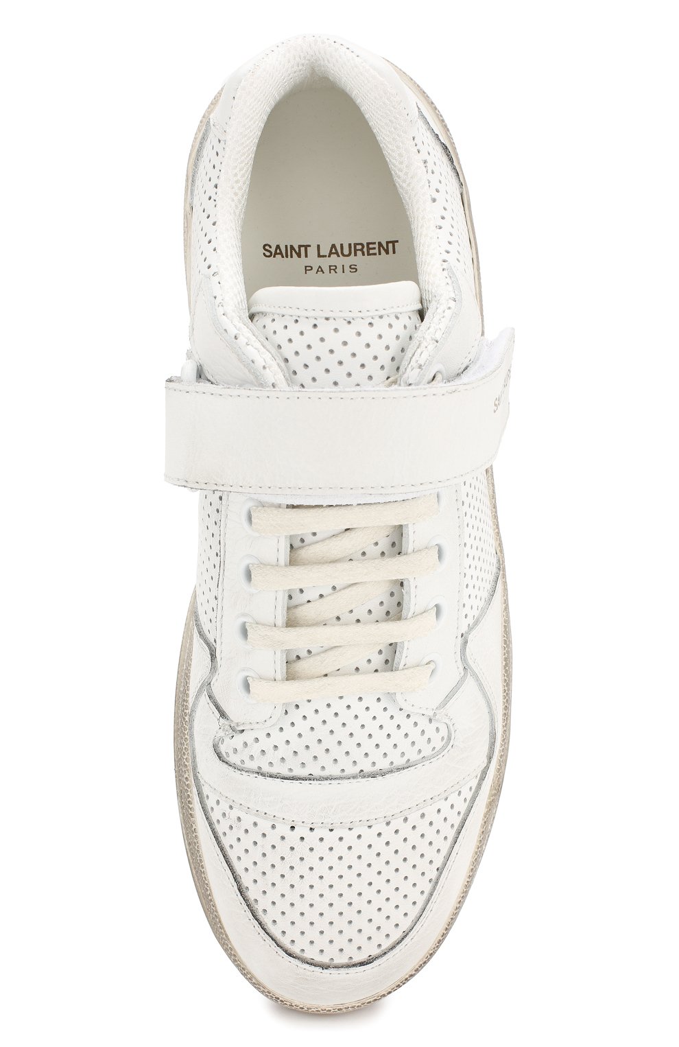 Кожаные кеды travis SAINT LAURENT, арт. 558255/04L10, фото 5